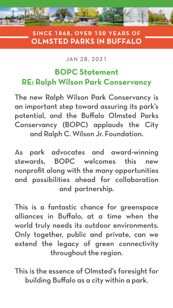 2021 BOPC Statement RCW Park Conservancy