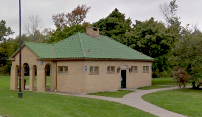 Delaware Park Point of Meadow Shelter